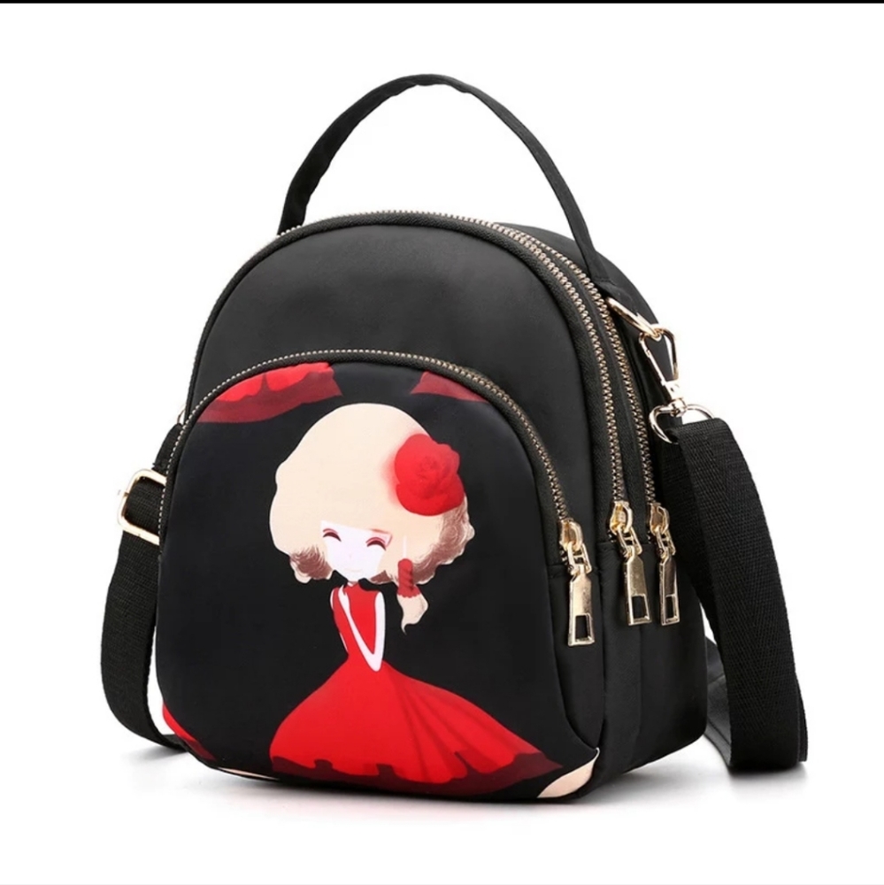 Fashion multi functional bag (crossbody or backpack) waterproof travel knapsack